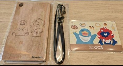 EXPO2025 Kansai Expo Limited ICOCA Card Wooden Pass Case New/Unused
