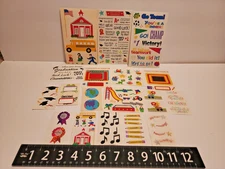 Vintage HTF 80s 90s Mrs Grossman Stickers - School Student Bus Frames