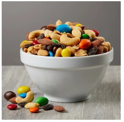 Bulk Mountain TRAIL MIX ~ Peanuts, M&Ms candy, Almonds, Raisins
