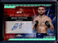 2025 Topps UFC Chrome Brady Hiestand Signatures Aqua Geometric Auto #SIG-BH
