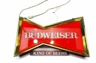 Vintage Budweiser Bowtie Shaped Lighted King Of Beers Beer Sign