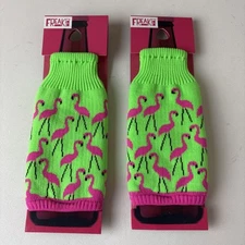 Freaker USA Bottle Can Beverage Insulator, Koozie set of 2 pink flamingos new