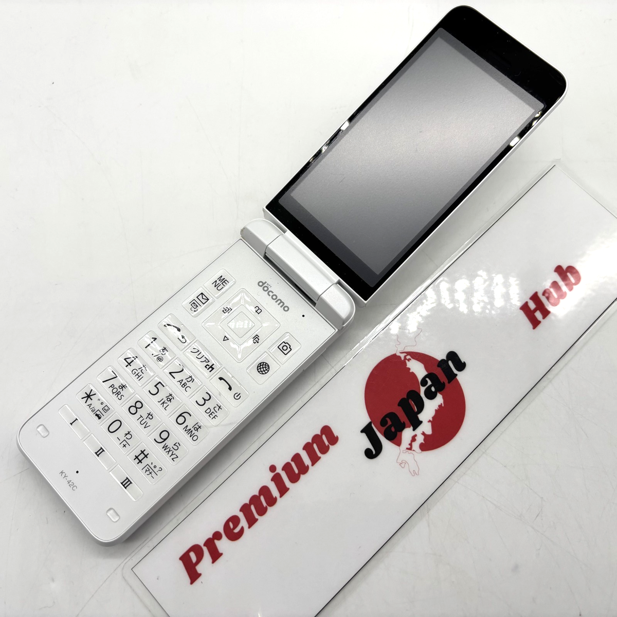 KYOCERA DIGNO Keitai KY-42C White Unlocked 4G Android Flip Phone