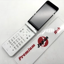 KYOCERA DIGNO Keitai KY-42C White Unlocked 4G Android Flip Phone Japan Clean