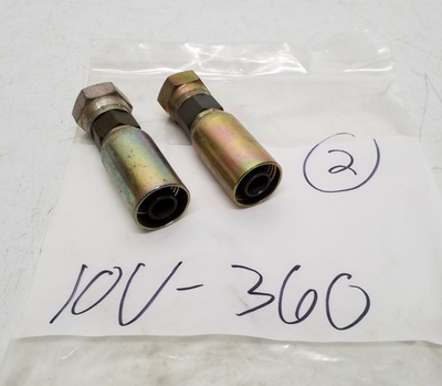 #ad Eaton Weatherhead 10U 360 Hose Fitting 5 8quot; Hose x 5 8quot; BSPP Straight Qty 2pcs $18.10