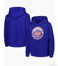 Youth XL New York Mets OUTERSTUFF Blue Pullover Hoodie ⚾️ NWT 🔥