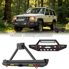For1989-2001 Jeep Cherokee Xj Frontrear Bumper Wwinch Platespare Tire Carrier For1989-2001 Jeep Cherokee Xj Frontrear Bumper Wwinch Platespare Tire Carrier