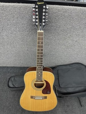 Epiphone Dr-212 Na Acoustic guitar w/ soft case, nice condition - ZX