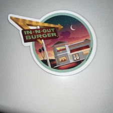 In N Out Burger California Bumper Sticker Skateboard Decal NEW 2025