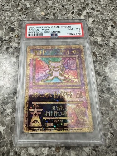 Pokémon Ancient Mew PSA 8 2000 Movie Promo Holo Basic English Card