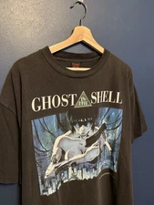 Vintage 90’s Fashion Victim Ghost In The Shell Motoko Black Tee Shirt XL