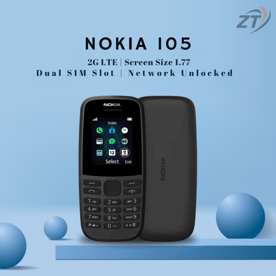 Nokia 105 Dual Sim Brand New Black Unlocked 4th Edition