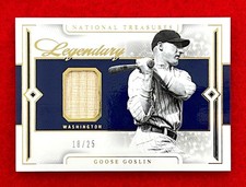Goose Goslin 2024 National Treasures Legendary Lumber Game Used Bat Relic #d/25