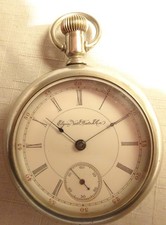 Elgin Pocket Watch 18S 17J Serviced 1896 Antique Model 5 Grade Wheeler