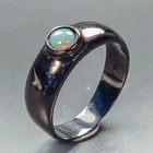 Women jewelry Natural Opal Ring 925 Sterling Silver Size 6 /R464052