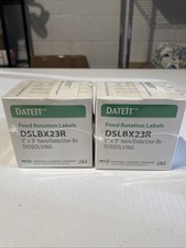 2 National Checking DSLBX23 Generic Shelf Life Dissolving Label, 2" x 3" 500 Lab