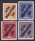 1919 Czechoslovakia OP on Austria 25 x 30mm Top Value set Reproduction Stamp sv