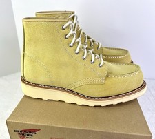 Red Wing Heritage Boots 6 Classic Moc Womens Size 8 B Suede Butter Abiline New