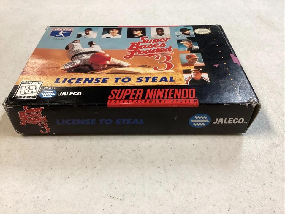 Super Bases Loaded 3 License To Steal SNES No Manual Reg Card And Inserts Tested - Image 3 of 4