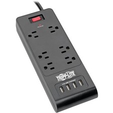 Tripp Lite by Eaton 6-Outlet Surge Protector with 4 USB Ports 4.2A Shared - 6