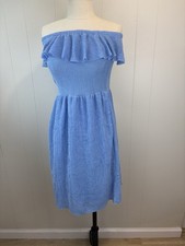 Mango Off-Shoulder DressSize smallCoastal, beach, beautiful blue color