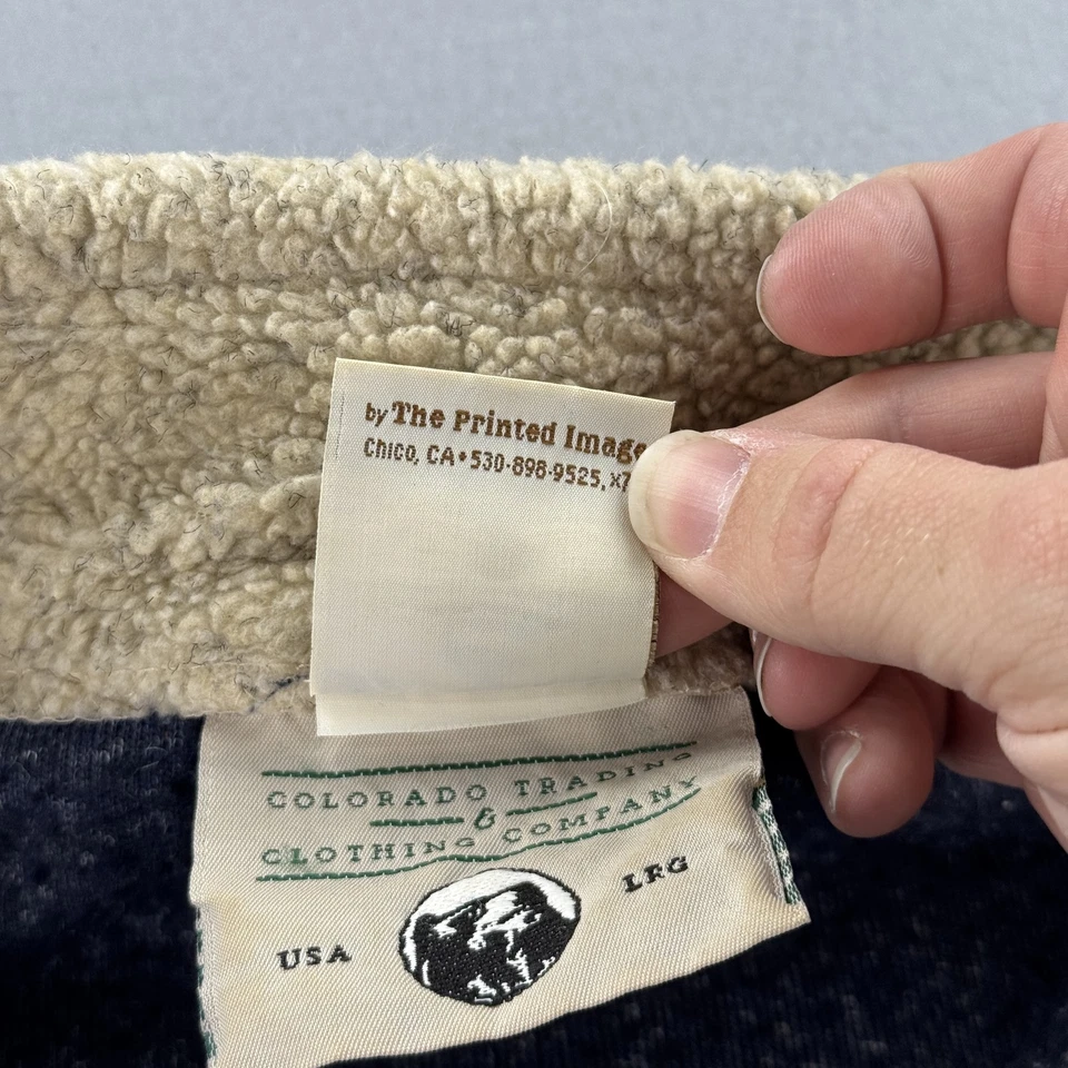 Pulôver masculino Smokey Bear grande Colorado Trading Sherpa lã caminhada ao ar livre - Imagem 4 de 4