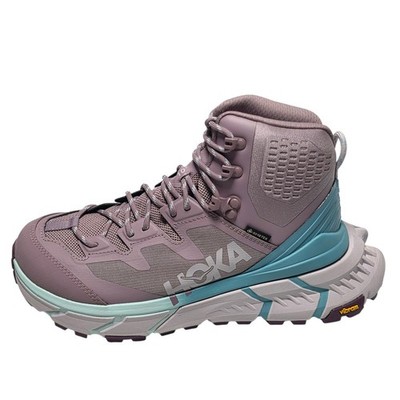 New HOKA Tennine Hike GTX Gore-Tex Hiking Boots Purple Teal Womens 7