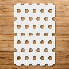 Repetitive Circles Pattern Wall Art Reusable Plastic Stencil - StencilAir