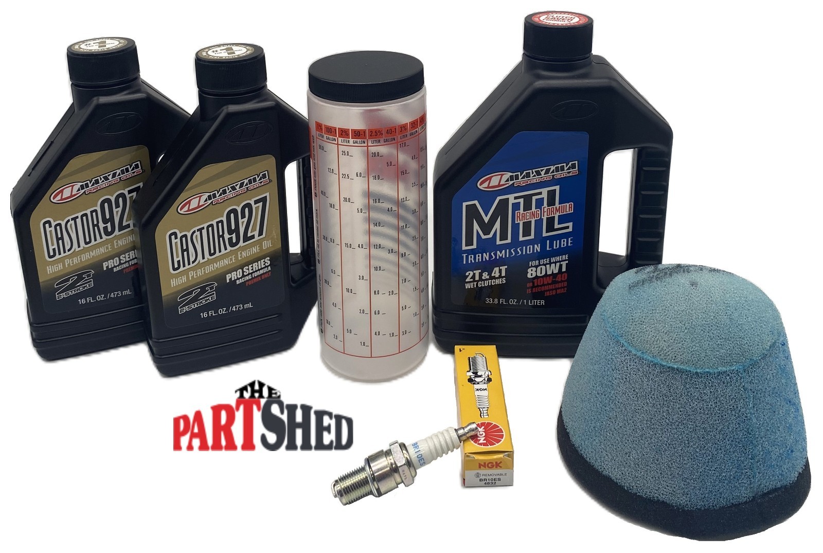 Suzuki RM80 RM85 85L 2 Stroke Oil Change Kit NGK Spark Plug Air Filter MTL 80W