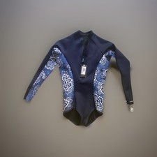Rip Curl Women Hicut L/SL Spring Suit Wetsuit Size 12 Front Zip WSP7LW
