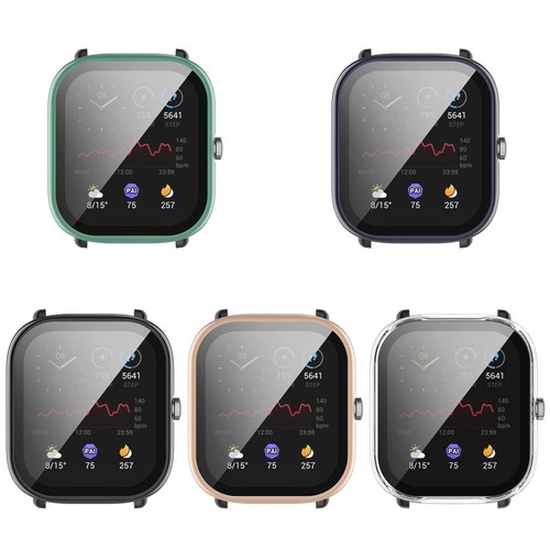 Shell Cover Case+Film Screen Protector PC Tempered Glass For Amazfit GTS 2 Mini