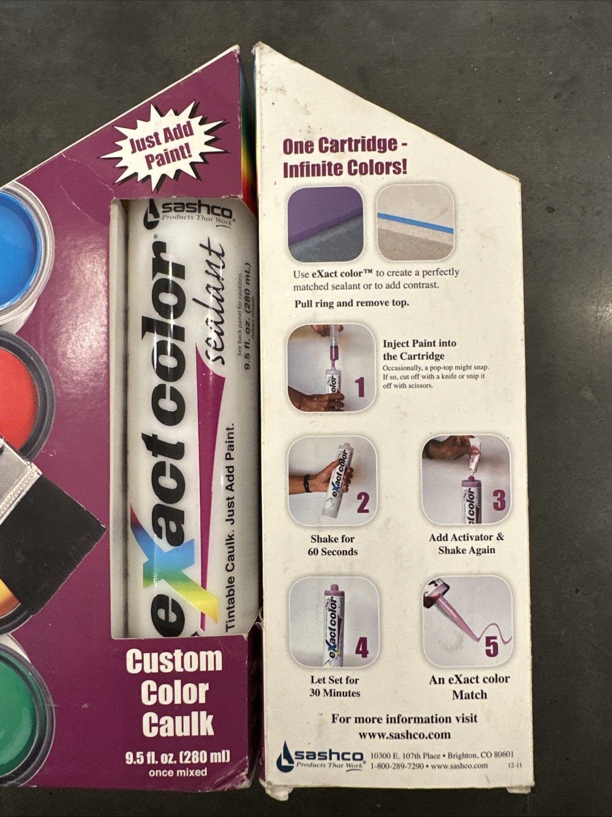 2 - Exact Color Custom Color Caulk Kit Custom Color 9.5 fl. oz. - NEW!