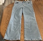 DEREK LAM 10 Crosby Flare Denim Blue Jeans Size 32 High Rise Braided Waist USA — photo 3