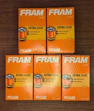 New in Box /  Spin On Fram Extra Guard Engine Oil Filter PH3600 / 1 Count
