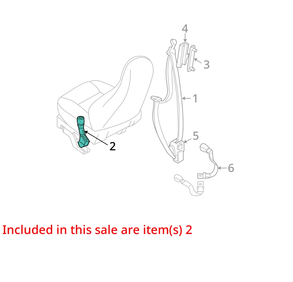 Cinturón de seguridad delantero cubo asiento hebilla conductor se adapta 00-02 WRANGLER 10240307 Foto 4 de 4