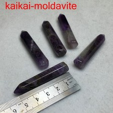 5Pcs/lot natural amethyst stone high quality healing point crystal pillar FJ26