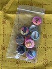 Lot Of 9 😸☕️ Handmade 🌼👻 1 Inch Cat, Ghosts & Flower Pin Buttons Pinbacks Set — photo 7