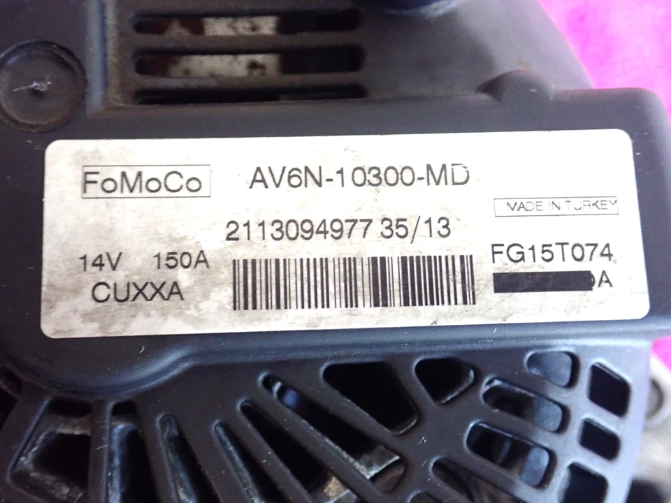 🔹Alternatore Ford C-Max II DXA/CB7 👍OFFERTA TOP⭐⭐⭐⭐⭐ AV6N-10300-MD - Immagine 2 di 4