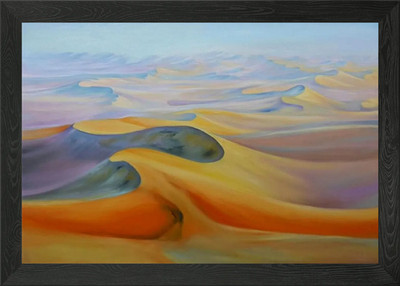 Wüste Landschaft Gemälde gerahmt Wandbild Poster Leinwanddruck Bild