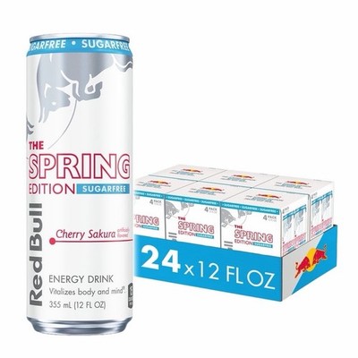 24 pack red bull cherry sakura spring edition SUGAR FREE 2026 12 FL oz