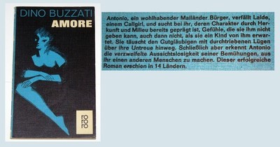  Amore  (Originaltitel: Un amore) von Dino Buzzati, 1967 EA rororo