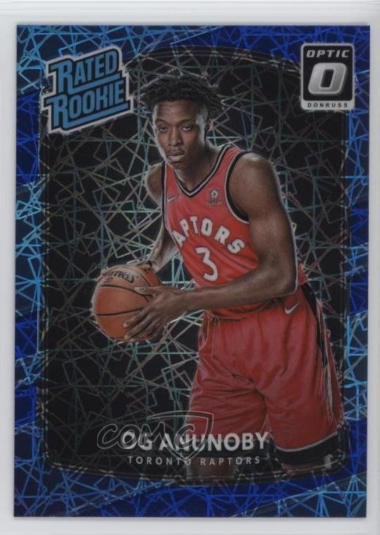 2017 Panini Donruss Optic Rated Rookie Blue Velocity Prizm OG Anunoby #178 0q37