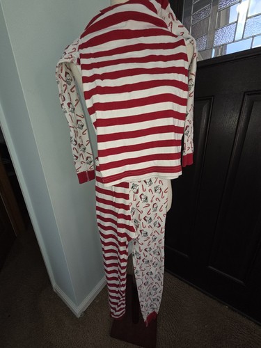 Hannah Andersson Peanuts Snoopy Youth 10 PJs Organic Cotton 2pc Holiday - Picture 2 of 8