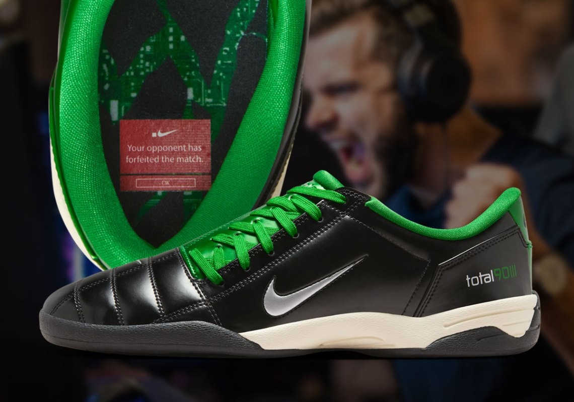Nike Total 90 T90 SP Quit The Rage Swoosh Black Apple Green IM7974
