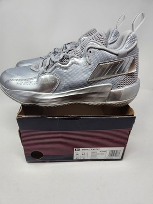 Men's Adidas Dame 7 EXTPLY FZ0172 Size 9.5 NEW Silver