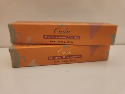 Oulac Moisture Shine Lipstick 22 PEACHY KEEN 2.2 g - 2 New In Box