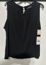 Ivanka Trump Sleeveless Blouse Black Business Wear Women’s Size XL NWT