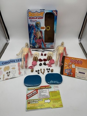 SmartLab Toys Squishy Human Body (x2) w/ 21 Removable Body Parts + Anatomy Book