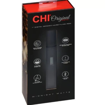 CHI Original Digital 1 Inch Ceramic Hairstyling Iron - Midnight Matte