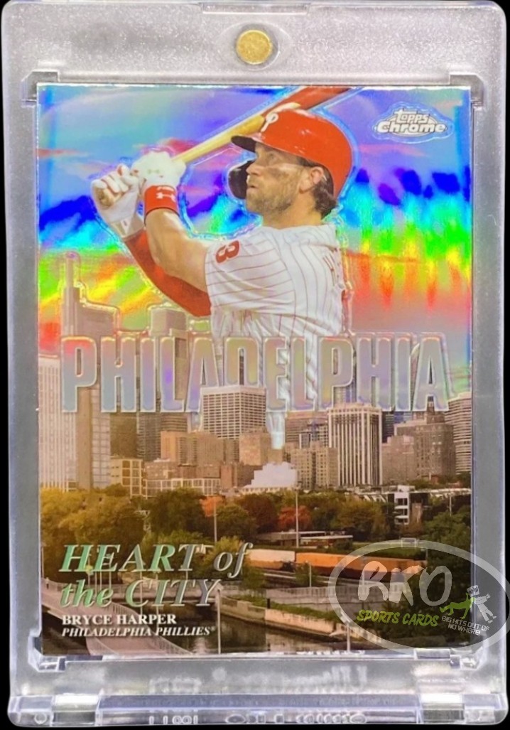 Bryce Harper RARE PHILADELPHIA REFRACTOR INVESTMENT CARD TOPPS CHROME MINT